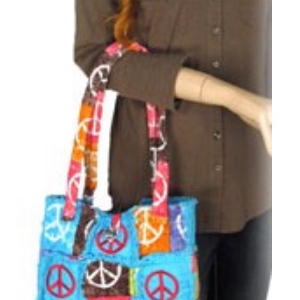 Vintage Me Boho Patchwork Handbag “Turquoise” - Picture 2 of 2